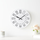 Oorspronkelijk ontwerp zwarte en witte Domino-symb Grote Klok (Huis)