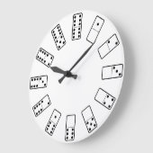 Oorspronkelijk ontwerp zwarte en witte Domino-symb Grote Klok (Hoek)