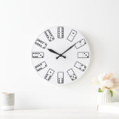 Oorspronkelijk ontwerp zwarte en witte Domino-symb Grote Klok (Huis)