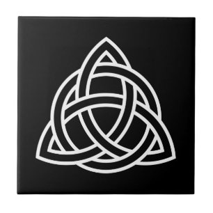 Oorspronkelijk pictogram Celtic Triquetra Knot whi Tegeltje