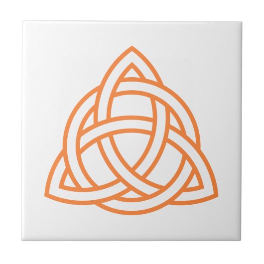 Oorspronkelijk pictogram Celtic Triquetra Knot whi Tegeltje (Voorkant)