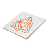 Oorspronkelijk pictogram Celtic Triquetra Knot whi Tegeltje (Zijkant)