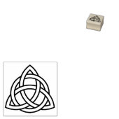 Oorspronkelijk pictogram Celtic Triquetra Knot zwa Rubberstempel (Gestempeld)