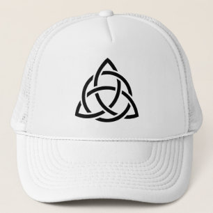 Oorspronkelijk pictogram Celtic Triquetra Knot zwa Trucker Pet