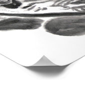 Oorspronkelijk Poster met asschilderende aap (Hoek)