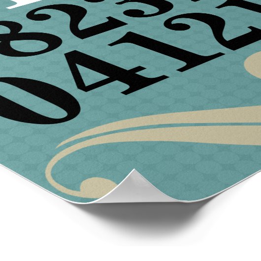 Oorspronkelijk Poster speciale data (Hoek)