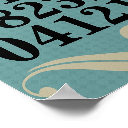 Oorspronkelijk Poster speciale data (Hoek)