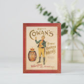 Oorspronkelijk  poster van de Cowaanse whisky Briefkaart (Staand voorkant)