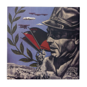 Oorspronkelijk poster van Durruti in de spaanse bu Tegeltje
