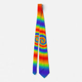Oorspronkelijk regenbooggradiënt Kleurig spiraal e Stropdas (Achterkant)