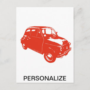 Oorspronkelijk rood briefkaart