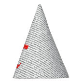 Oorspronkelijk rood getal pi dag wiskundig symbool feesthoedjes (Rechts)