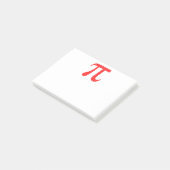 Oorspronkelijk rood getal pi dag wiskundig symbool post-it® notes (Schuin)
