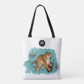 Oorspronkelijk schilderen Chinese tijgerjaarsnaam Tote Bag (Achterkant)