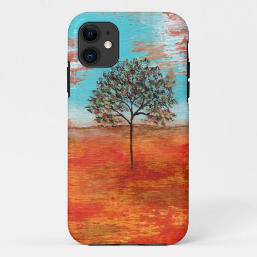 Oorspronkelijk schilderen van abstract kunstrood l Case-Mate iPhone case (Achterkant)