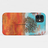 Oorspronkelijk schilderen van abstract kunstrood l Case-Mate iPhone case (Achterkant (horizontaal))