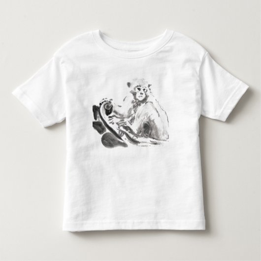 Oorspronkelijk schilderende Chinese aap jaar 2016 Kinder Shirts (Voorkant)