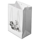 Oorspronkelijk schilderende Chinese aap jaar 2016 Medium Cadeauzakje (Voorkant Gekanteld)