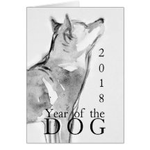 Oorspronkelijk schilderij Shiba Inu was Dog Year Z
