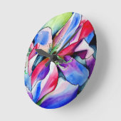 Oorspronkelijk schilderij van Rainbow Azalea-bloem Ronde Klok (Hoek)