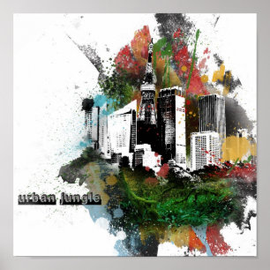 Oorspronkelijk stedelijk Oerwoud Poster