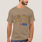 Oorspronkelijk T-shirt Tiger Chinees nieuwjaar 202 (Voorkant)