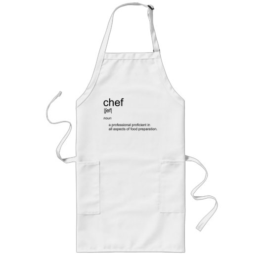 Oorspronkelijk tekstontwerp CHEF definitiewoordenb Lang Schort (Voorkant)
