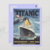 Oorspronkelijk Titanic poster Briefkaart (Voorkant / Achterkant)