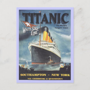 Oorspronkelijk Titanic poster Briefkaart