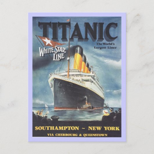 Oorspronkelijk Titanic poster Briefkaart (Voorkant)