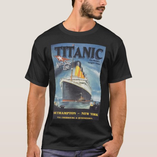 Oorspronkelijk Titanic Poster remake T-shirt (Voorkant)