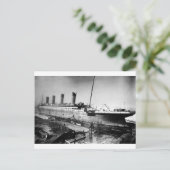 oorspronkelijk titanisch afbeelding in aanbouw briefkaart (Staand voorkant)