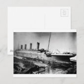 oorspronkelijk titanisch afbeelding in aanbouw briefkaart (Voorkant / Achterkant)