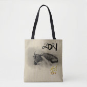 Oorspronkelijk vormende waterbuffels Ox nieuwjaar  Tote Bag (Voorkant)