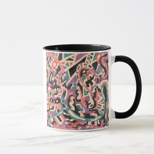 Oorspronkelijk "Wild" abstract Mok (Rechts)
