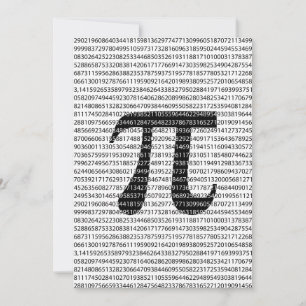 Oorspronkelijk zwart getal pi dag wiskundig symboo