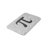 Oorspronkelijk zwart getal pi dag wiskundig symboo badmat (Gekanteld)