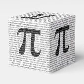 Oorspronkelijk zwart getal pi dag wiskundig symboo bedankdoosjes (Voorkant Zijde)