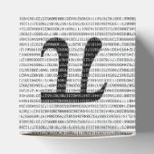 Oorspronkelijk zwart getal pi dag wiskundig symboo bedankdoosjes (Bovenkant)