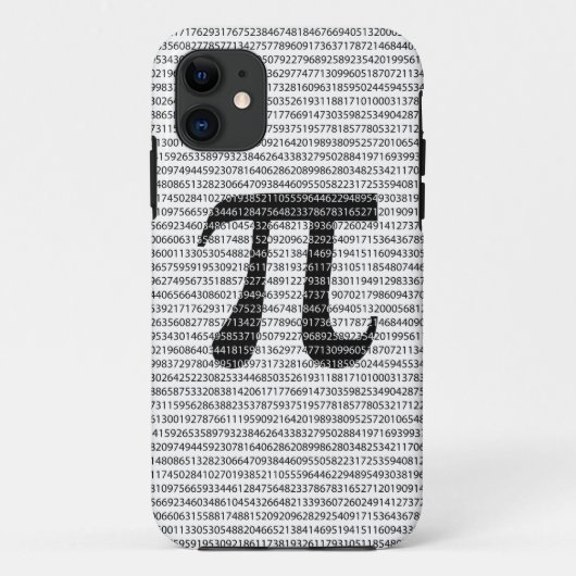Oorspronkelijk zwart getal pi dag wiskundig symboo Case-Mate iPhone case (Achterkant)