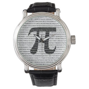 Oorspronkelijk zwart getal pi dag wiskundig symboo horloge