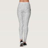 Oorspronkelijk zwart getal pi dag wiskundig symboo leggings (Achterkant)
