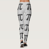 Oorspronkelijk zwart getal pi dag wiskundig symboo leggings (Achterkant)