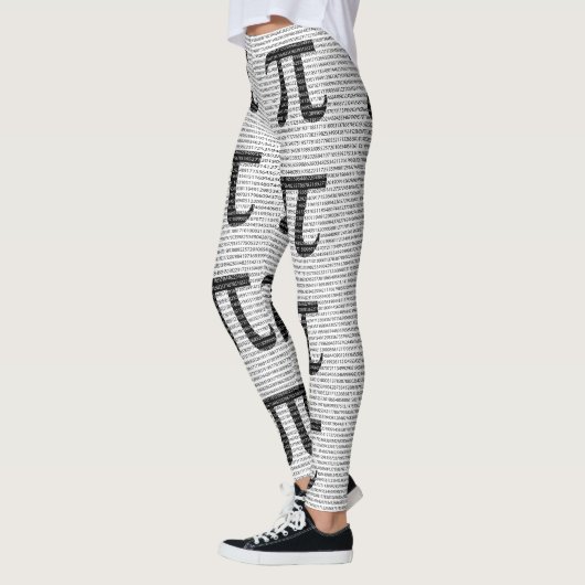 Oorspronkelijk zwart getal pi dag wiskundig symboo leggings (Links)