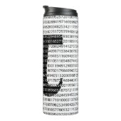 Oorspronkelijk zwart getal pi dag wiskundig symboo thermosbeker (Geroteerd rechts)