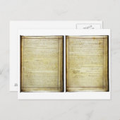 OORSPRONKELIJKE 14e wijziging Amerikaanse grondwet Briefkaart (Voorkant / Achterkant)