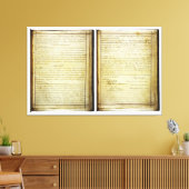 OORSPRONKELIJKE 14e wijziging Amerikaanse grondwet Canvas Afdruk (Insitu (Woonkamer))