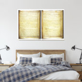 OORSPRONKELIJKE 14e wijziging Amerikaanse grondwet Canvas Afdruk (Insitu (Slaapkamer))