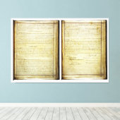 OORSPRONKELIJKE 14e wijziging Amerikaanse grondwet Canvas Afdruk (Insitu (Houten vloer))