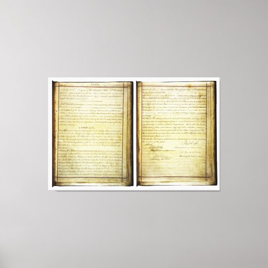 OORSPRONKELIJKE 14e wijziging Amerikaanse grondwet Canvas Afdruk (Voorkant)